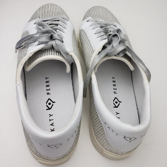 Katy Perry Women Rizzo Crystal Stones Lace-Up Sparkly Sneakers US 9.5 EU40 - Picture 7 of 9